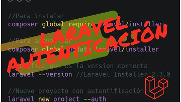 NOVEDADES de LARAVEL 6: INSTALACIÓN con AUTENTICACIÓN [LARAVEL INSTALLER]