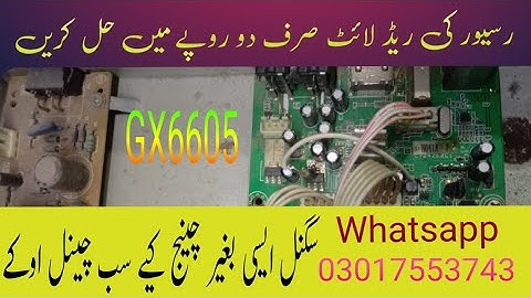 Gx6605hd receiver red light problem ok #altafdish