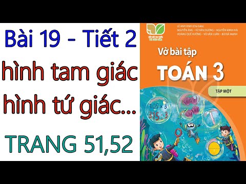 Video VỞ BÀI TẬP TOÁN 3 - KẾT NỐI - BÀI 19 - HÌNH TAM GIÁC,... - YouTube