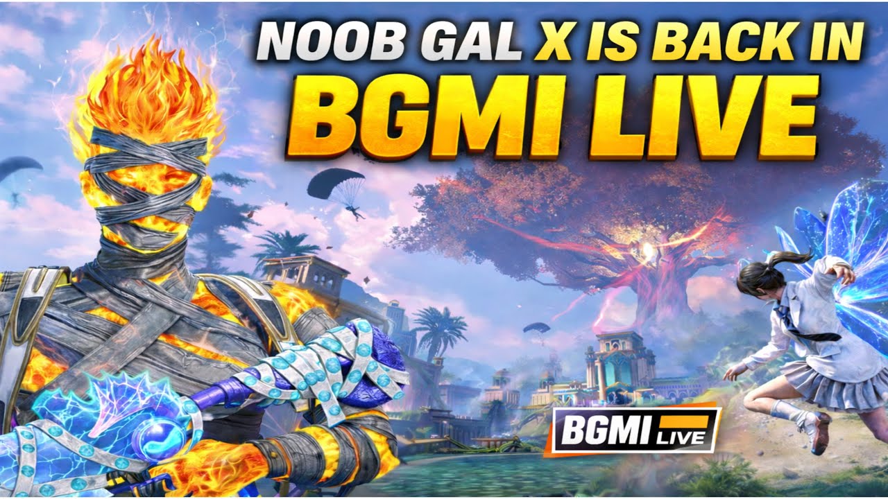 NOOB GAL X IS BACK IN BGMI LIVE | 4.2 UPDATE IS NEW SEASON