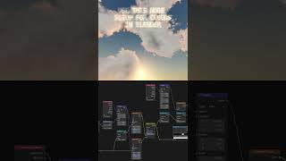 Create Realistic Clouds in Blender with This Simple Node Setup ☁️ #shorts
