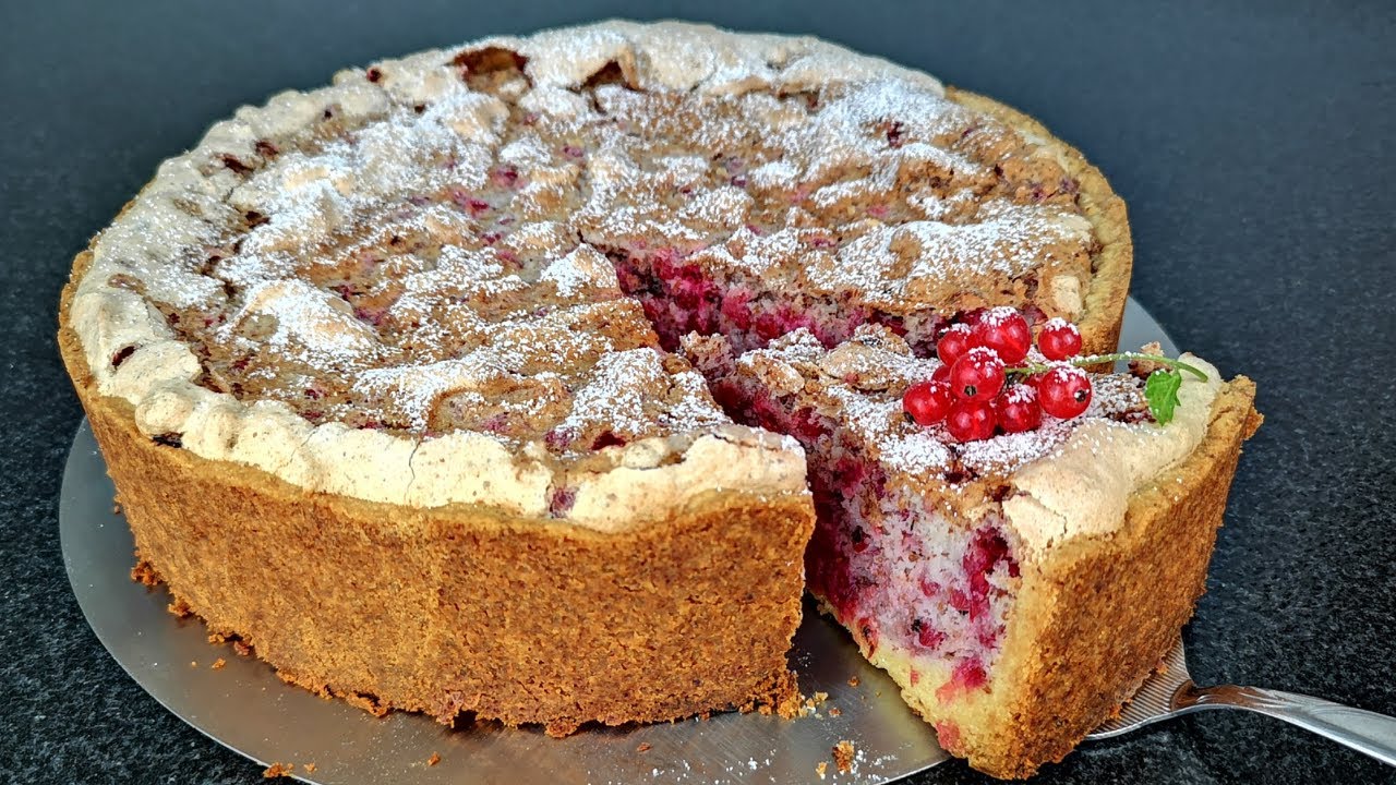 Самый вкусный торт, который тает во рту. 😋Смородиновый торт с воздушным безе
