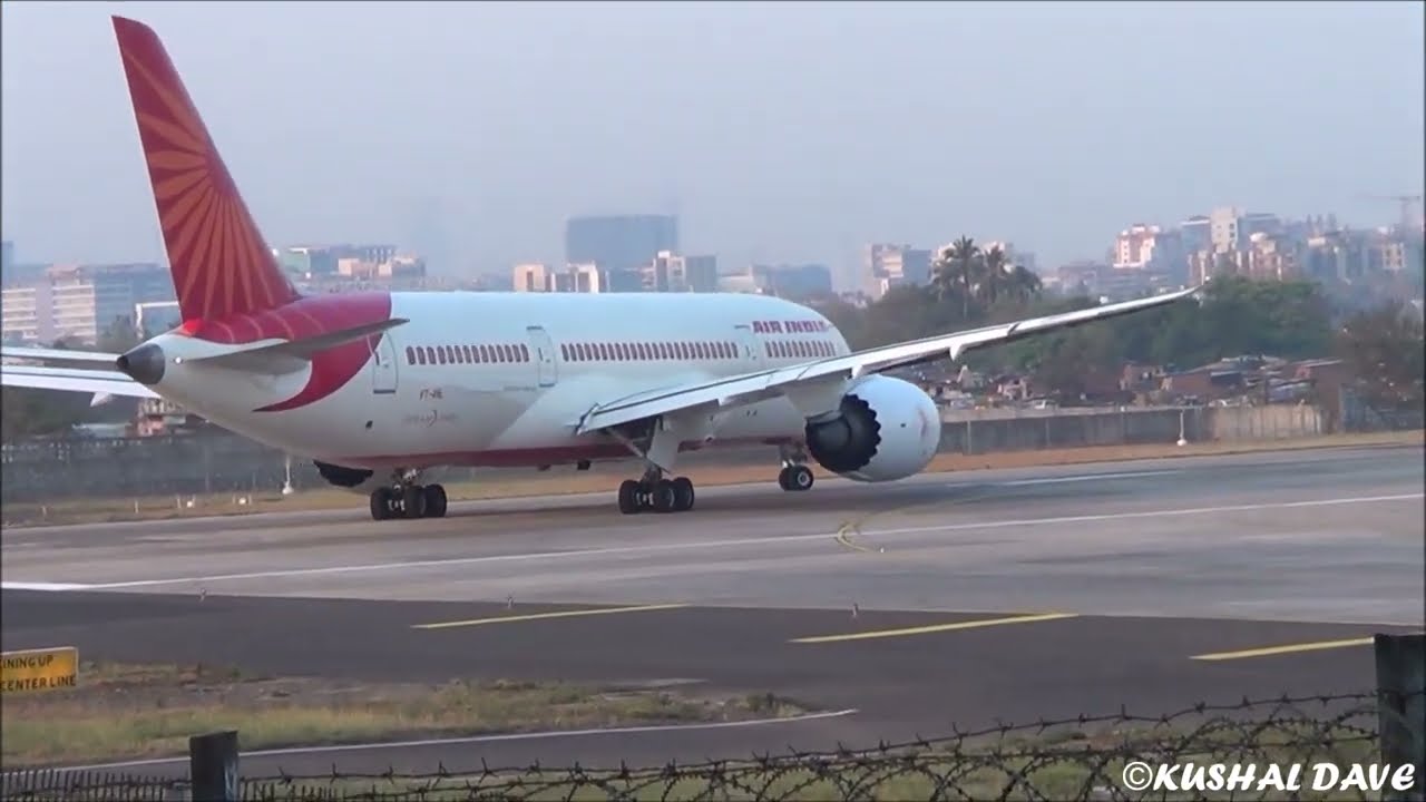 Air India ,Jet Airways-Boeing 777,747 & Airbus A330 Takeoff from Mumbai Airport
