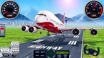 Pilot Flight Airplane Simulator - Emergency Landing Boeing 747 and Helicopter - Android GamePlay #3
