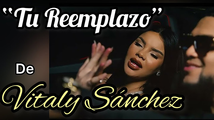 "Tu Reemplazo" Nueva Canción de Vitaly Sánchez