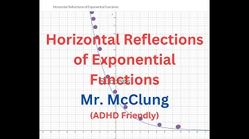 Horizontal Reflections of Exponential Functions Across the y-axis | Mr. McClung | ADHD Friendly