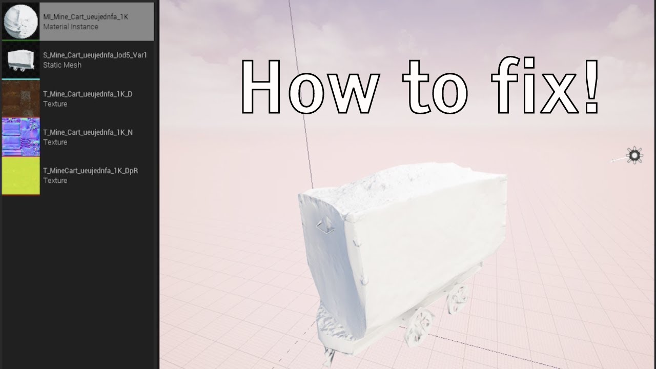 How to fix white Megascans in UE5 - YouTube