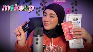 صاحبتك هتجرب فيكي ميك اب جديد شرياه | فيديو للاسترخاء والنوم 😴#asmr 