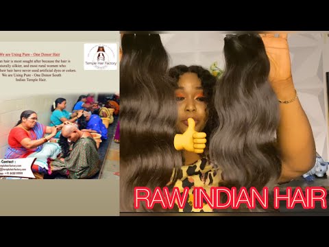 RAW INDIAN HAIR UNBOXING || TEMPLE HAIR FACTORY