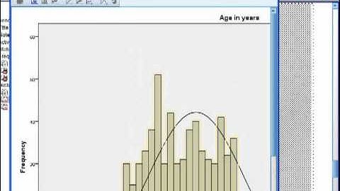Histogram and Frequency Table - SPSS (part 2)