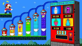 Мульт Mario And MILK Vending Machine Calamity Maze If Numberblocks are BABIES Game Animation