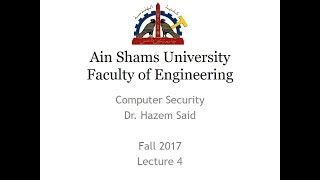 CSE432 Computer Security - Lecture 4