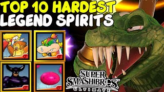 TOP 10 HARDEST LEGEND SPIRITS | Smash Bros