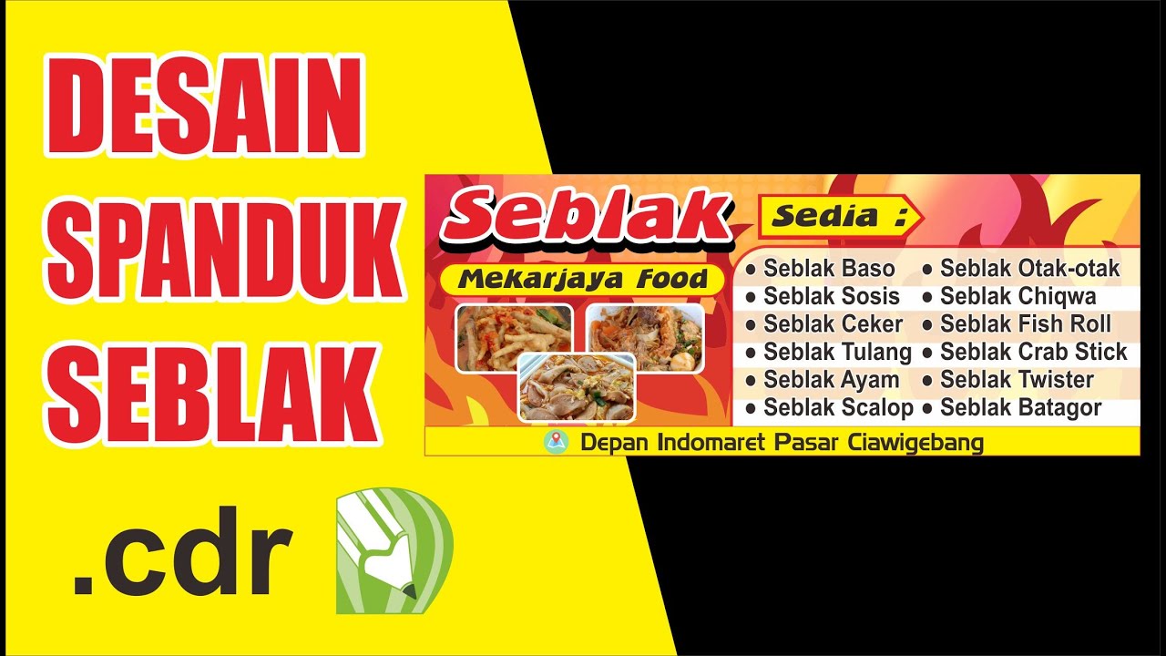 Spanduk Seblak cdr YouTube Spanduk Seblak cdr YouTube