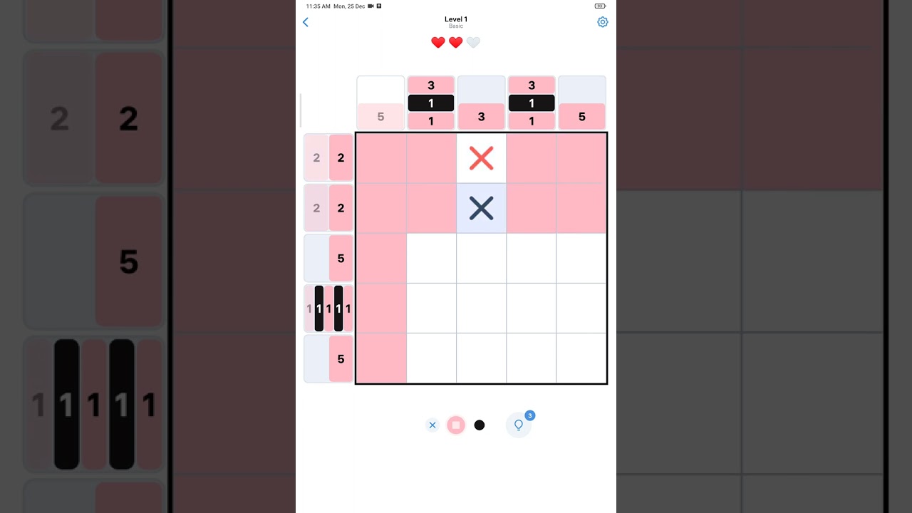 NONOGRAM COLOUR LEVEL 1|NONOGRAM COLOUR GAMEPLAY|