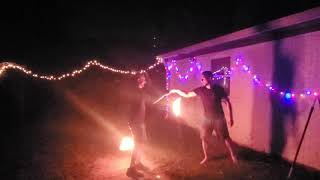 Logan Boothe Fire Poi Performance