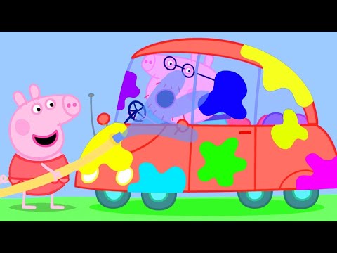 Peppa Pig Français 🧽 Lavage De Voiture Avec Peppa | Compilation Spéciale | Dessin Animé Pour Bébé