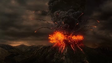 LMS - Houdini VFX - FLIP, RBD and PYRO Lava Eruption
