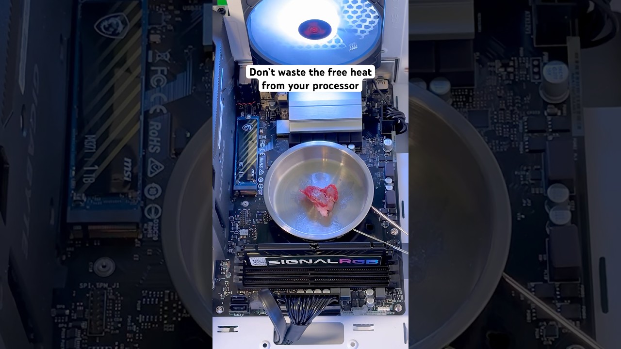 Cooking on a processor