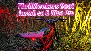 E Ride Pro SS ThrillSeekers seat cover install