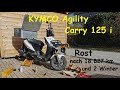 Motorrad | Motorcycle 🔥 #KYMCOAgility Carry 125 i Lastenroller (12) Rost nach 2 Winter u.18.827 km