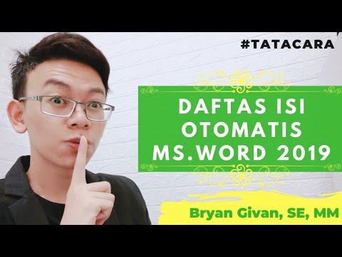 Cara Membuat Daftar Isi Otomatis Word 2019 | Penelitian ...