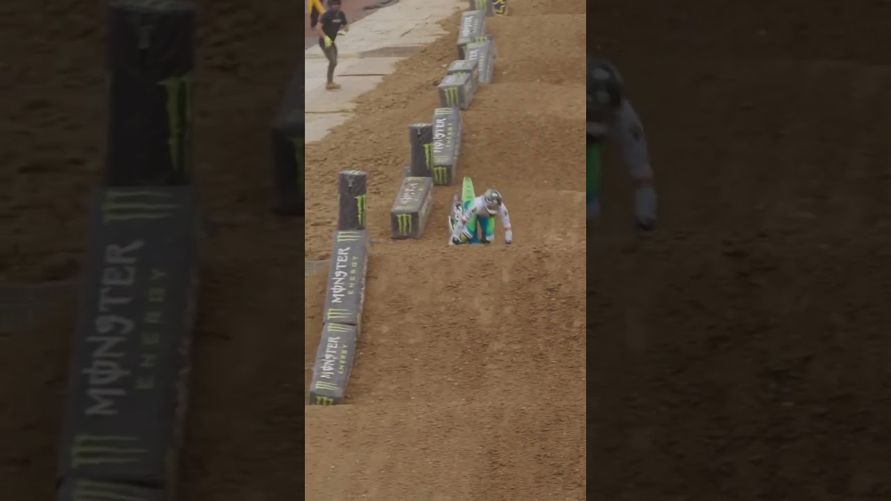 Supermotocross LA Coliseum Big Crash Seth Hammaker #shorts