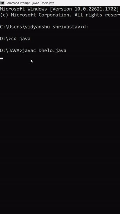 How to run a java code by command prompt #coding #programmingtips # ...