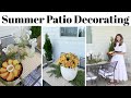 Summer decorating ideas  creating an outdoor entertaining area  shop  decorate with me 2023