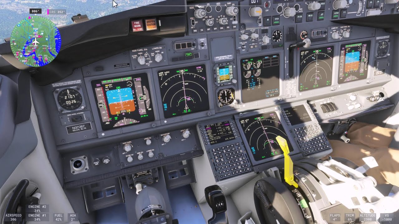 Approach and Landing DCA Runway 1