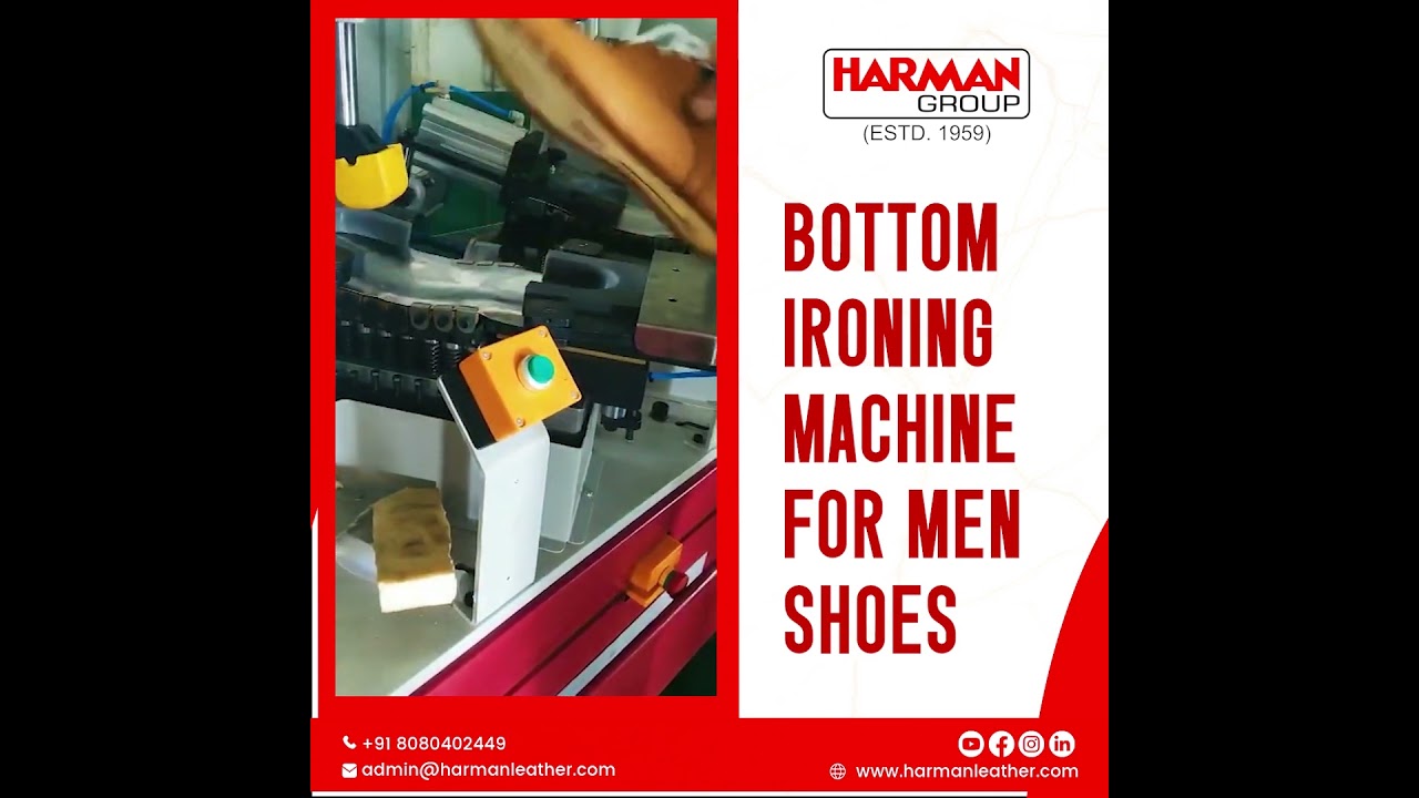Ironing machine for gentleman shoes