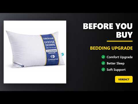 Continental Bedding Siberian Goose Down Pillow Review