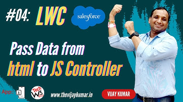 04 LWC Tutorial -  How we can pass data from html to JS Controller in LWC | #salesforce #lwc