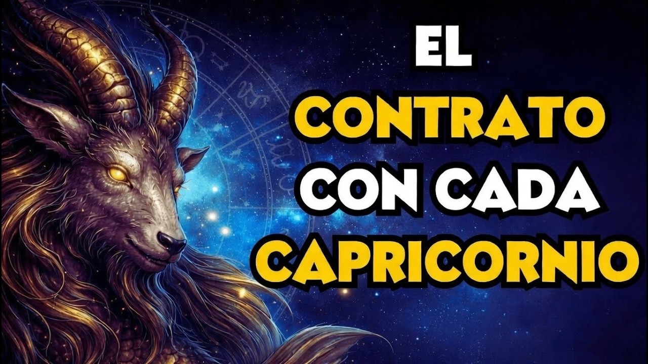 EL CONTRATO SAGRADO ENTRE DIOS Y CADA ALMA DE CAPRICORNIO