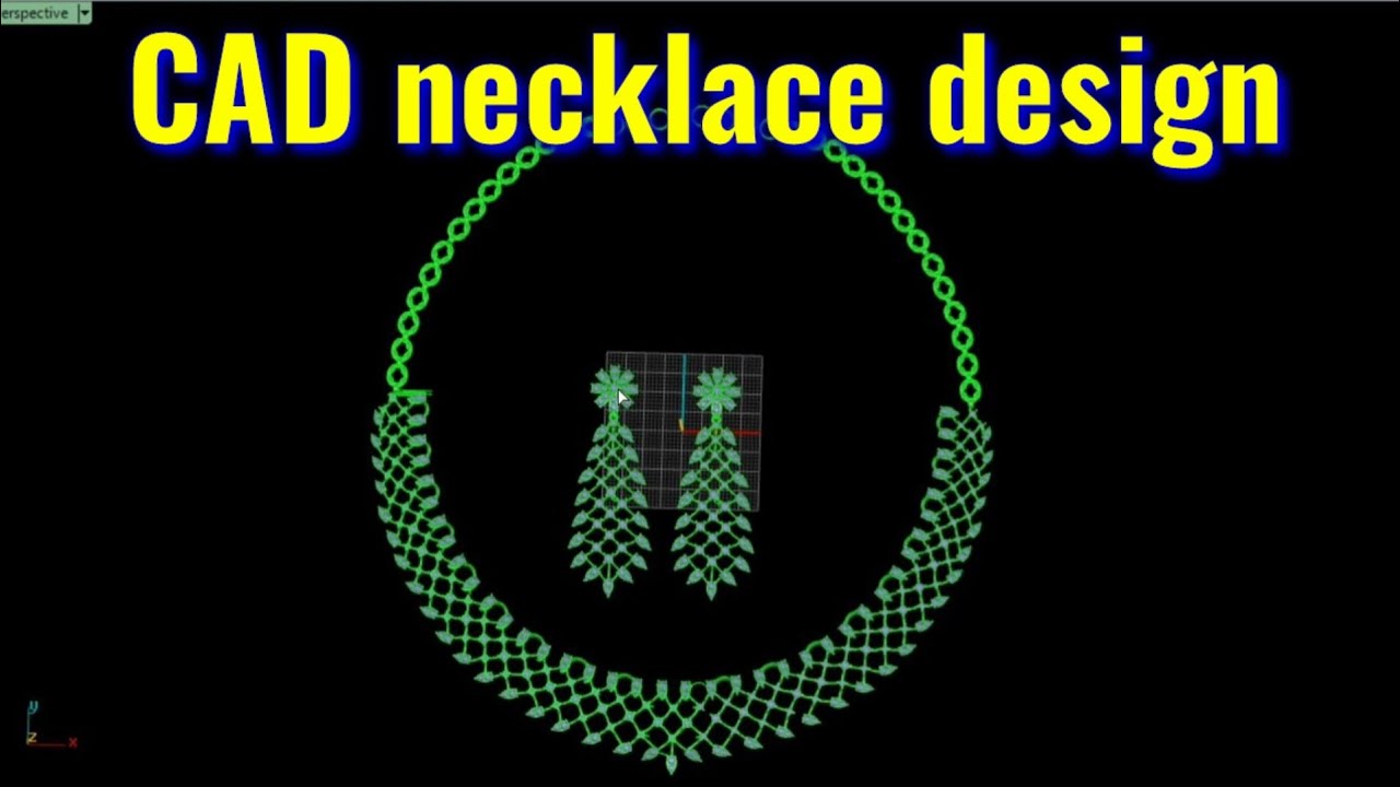 how to make CAD design necklace @Indian jewelry - YouTube
