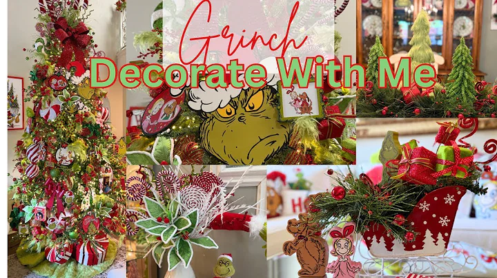 New Christmas 2025 Grinch Decorate with me, Over the top Grinch Decorate, Christmas tree styling 