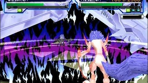 Datamon boss battle in Digimon World 3