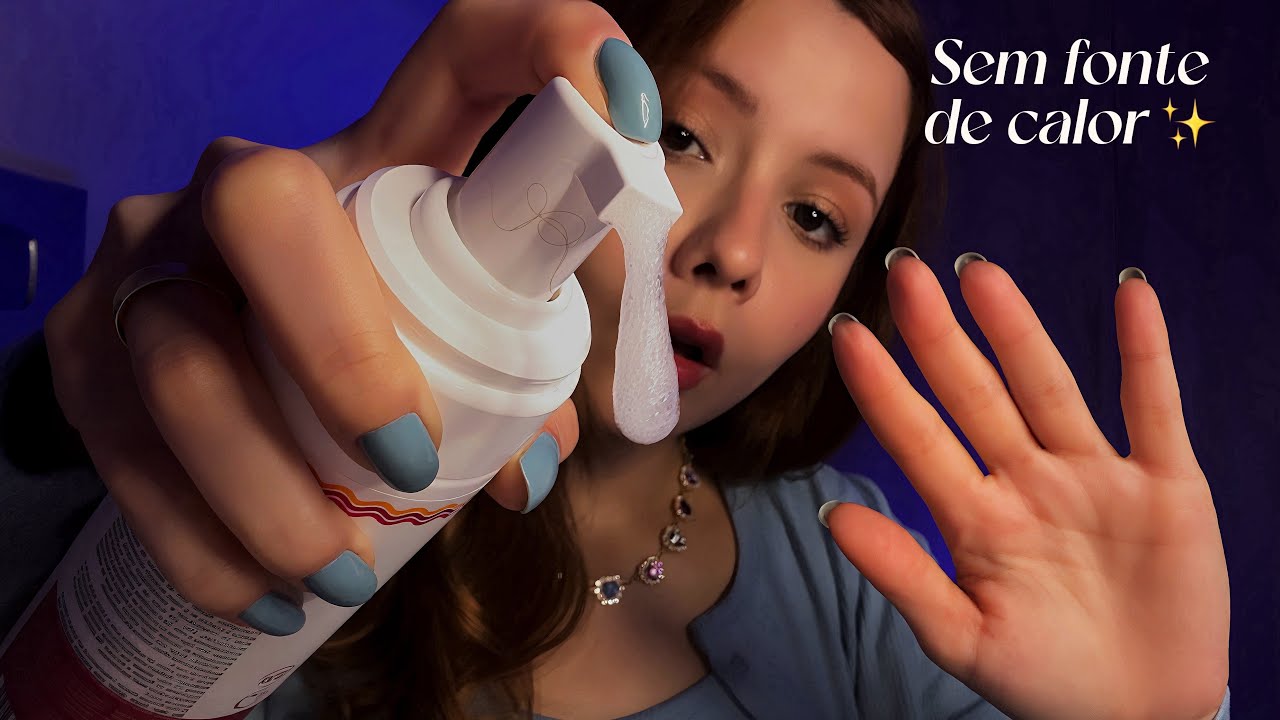 ASMR- VOU CUIDAR DO SEU CABELO HOJE (pente, creme, cafuné ..)