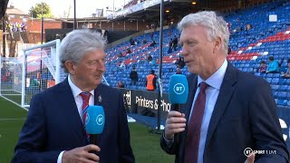 Roy Hodgson and David Moyes take a trip down memory lane! ❤️ Over 1,000 PL games between the pair!