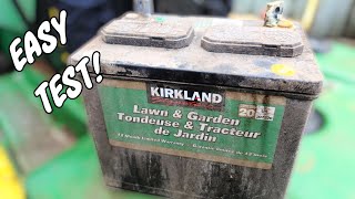 Quick &amp; Easy Way To Test Lawn Tractor Batteries Without Spending A Fortune On Tools!
