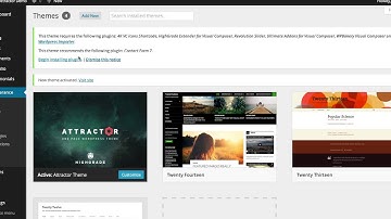 Attractor WordPress Theme - Install from WordPress