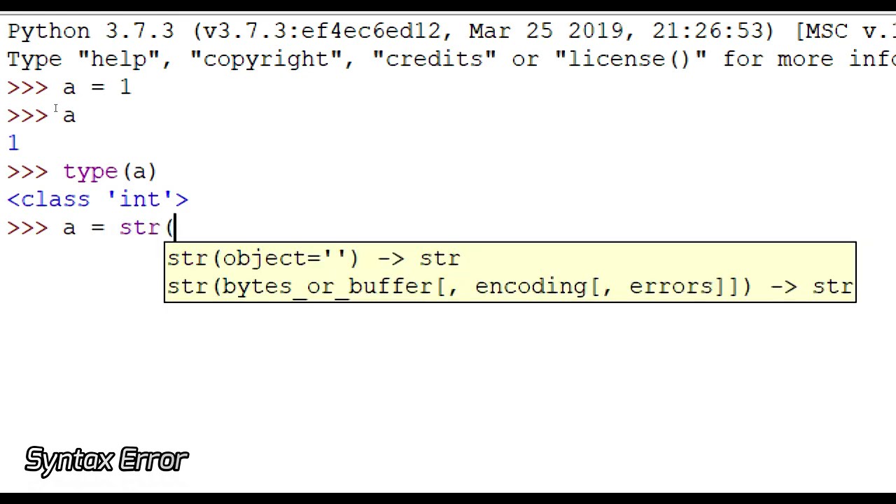 Python, IDLE