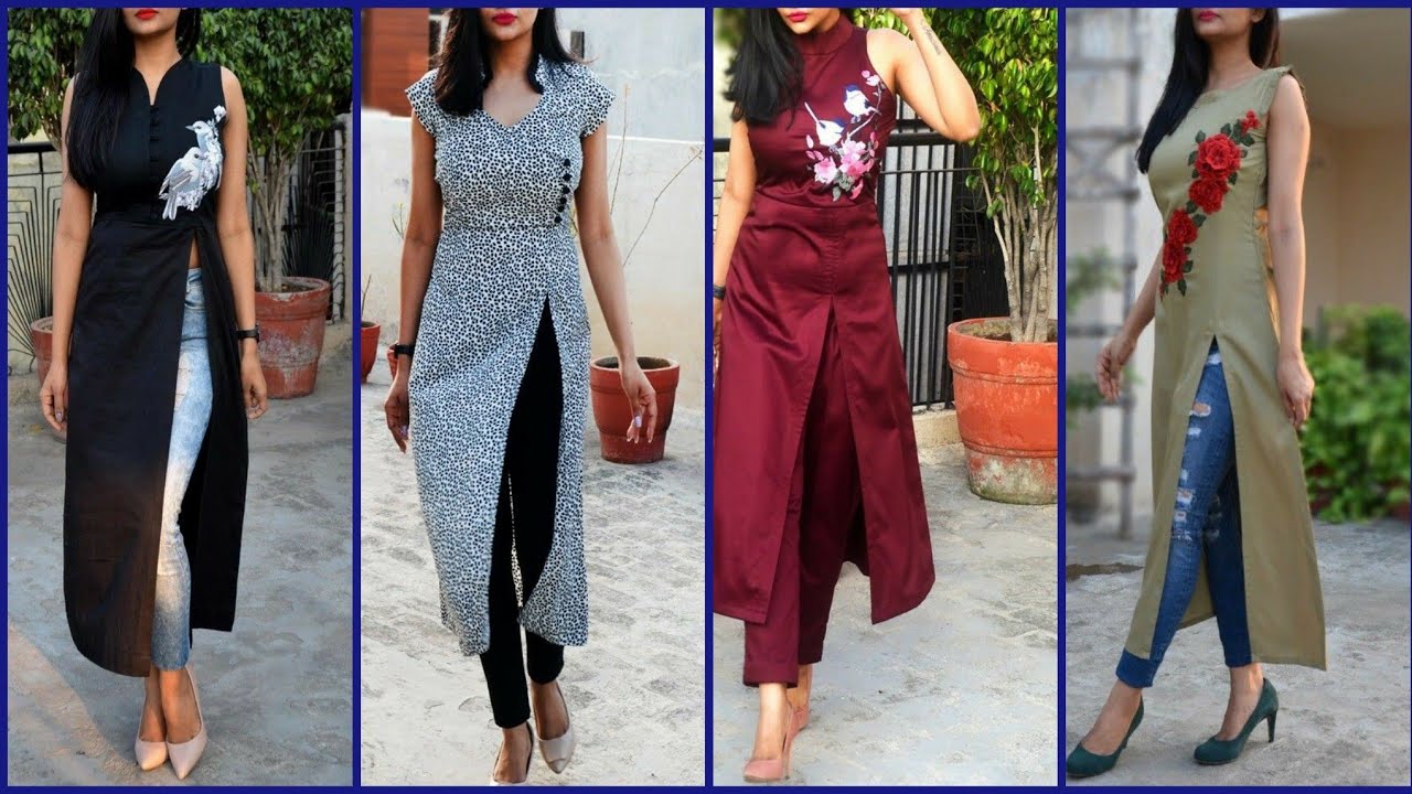 10 Latest Indian Fashion Kurti Designs Paired with jeans or pants. | Trendy  fashion tops, Girls fashion clothes, Trendy tops for women