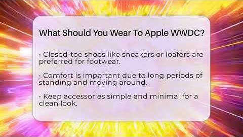 What Should You Wear To Apple WWDC? - Conventions Network
