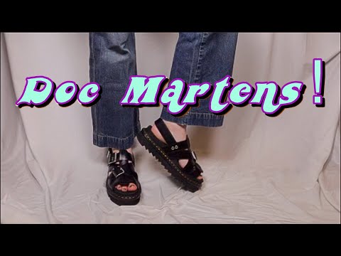 UNBOX MY NEW DOC MARTEN SANDALS WITH ME!