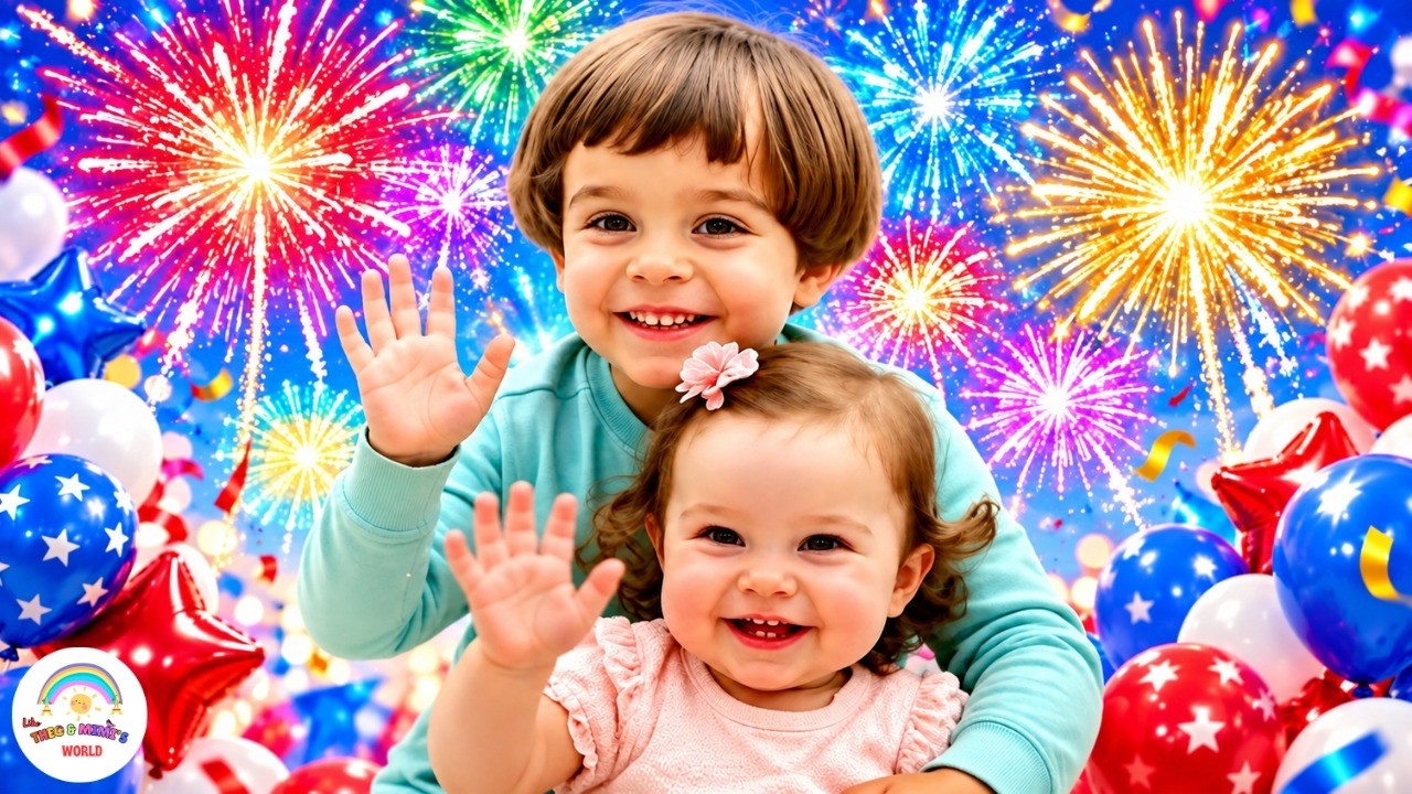 Happy #4thOfJuly to Everyone! Have #Fun With #Theo, #Mimi, #SuperPapa, and #SuperMama!