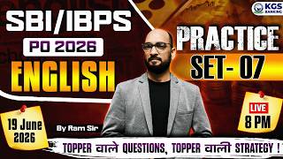 SBI/IBPS PO 2026 | English Practice Set -07 | By Ram Sir | KGS Banking Exams