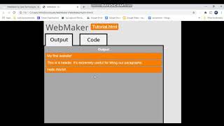 WebMaker 1.0 Tutorial screenshot 1