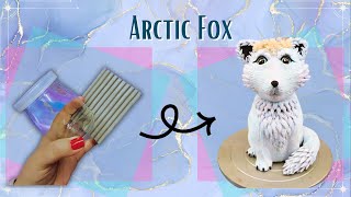 I Made An Arctic Fox Jar From Polymer Clay