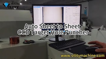 Vility 0.02mm accuracy automatic high speed CCD sheet to sheet target hole punching machine